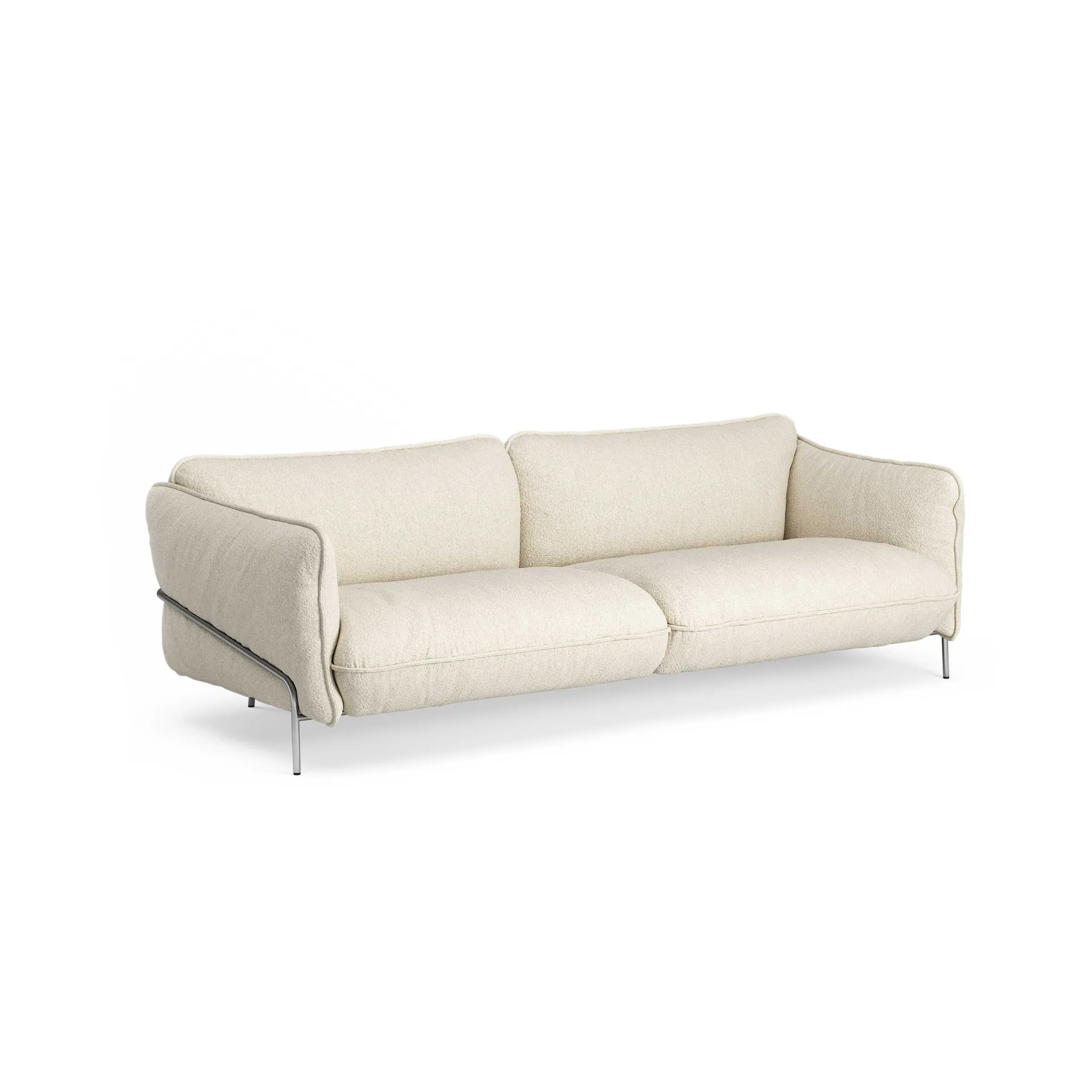 Sofa Continental, Wave Champagne-stal chromowana Swedese