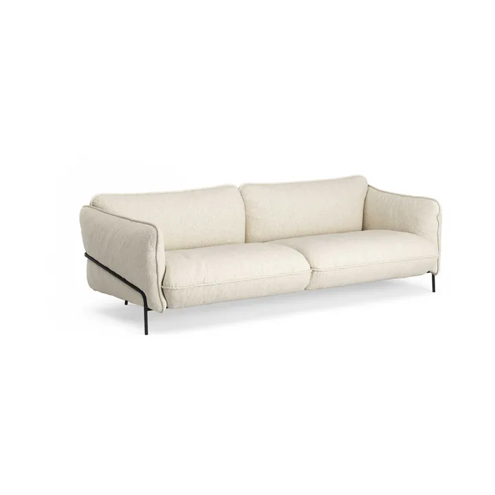 Sofa Continental - Wave Champagne-stal lakierowana na czarno - Swedese