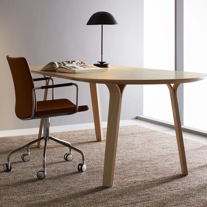 Stella krzesło biurowe z podłokietnikami - Elmosoft 33004 brązowy-chrom - Swedese