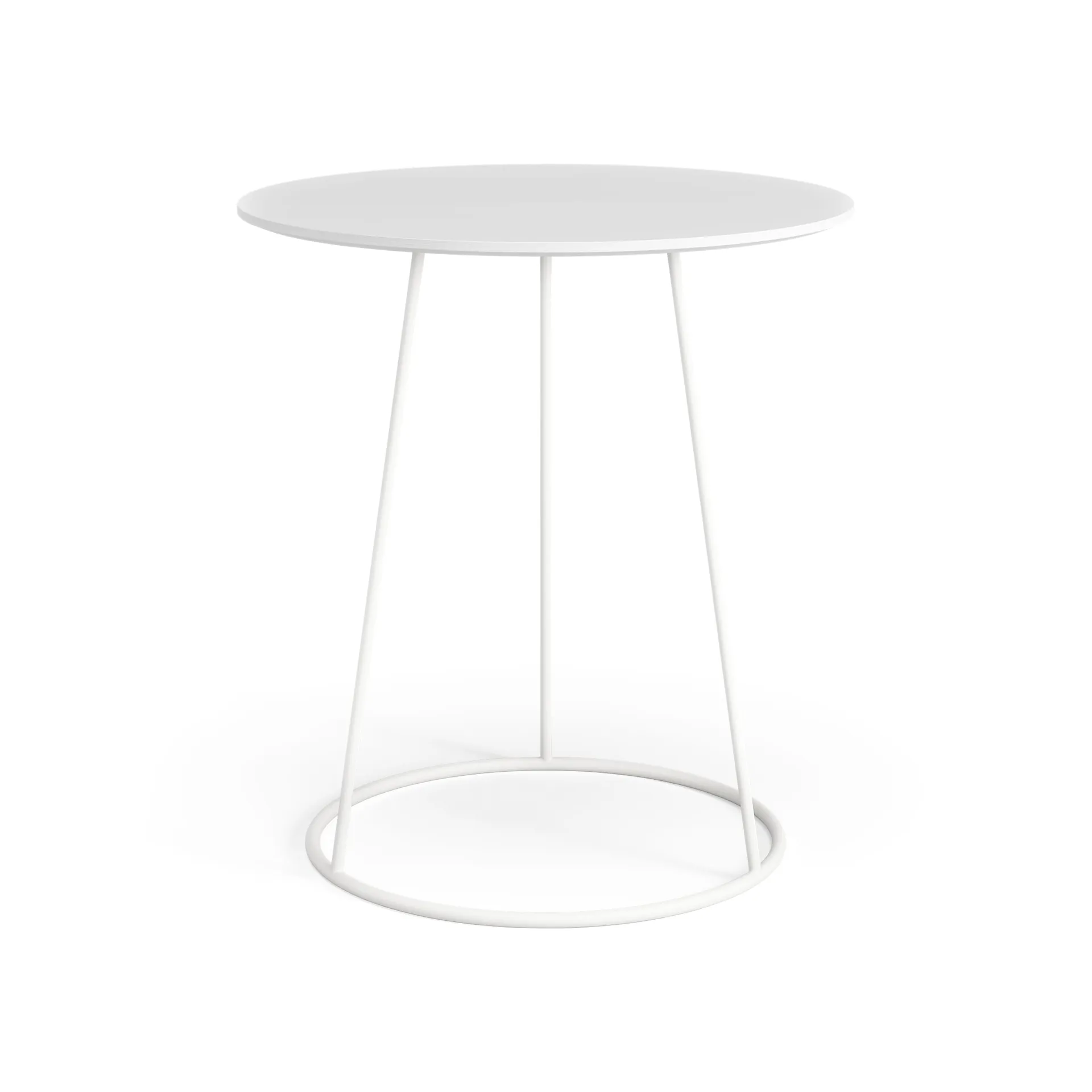 Stół Breeze blat gładki Ø46 cm, Biały Swedese