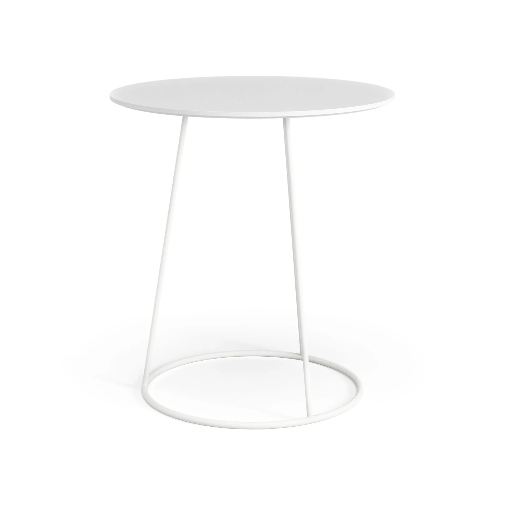 Stół Breeze blat gładki Ø46 cm, Biały Swedese