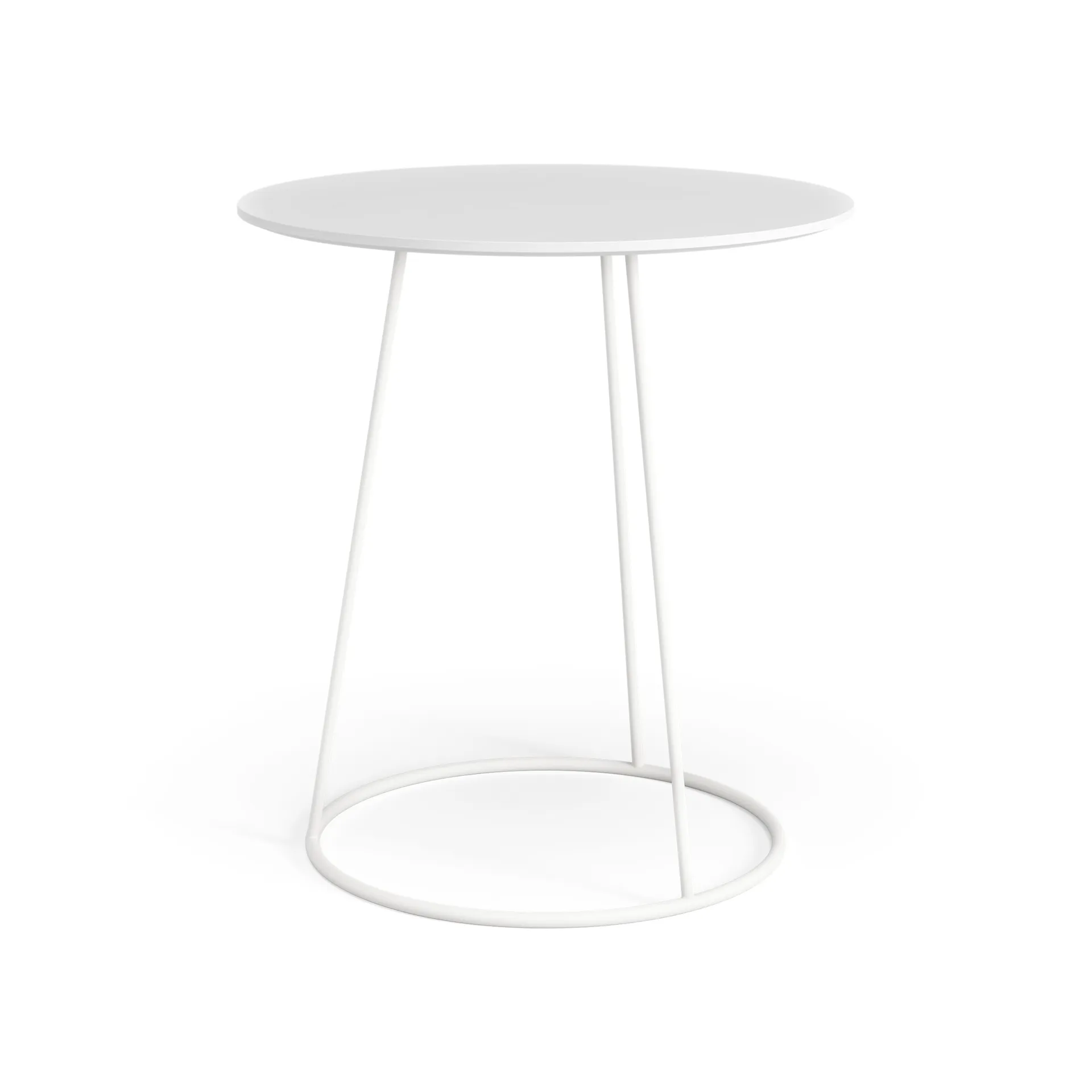 Stół Breeze blat gładki Ø46 cm, Biały Swedese