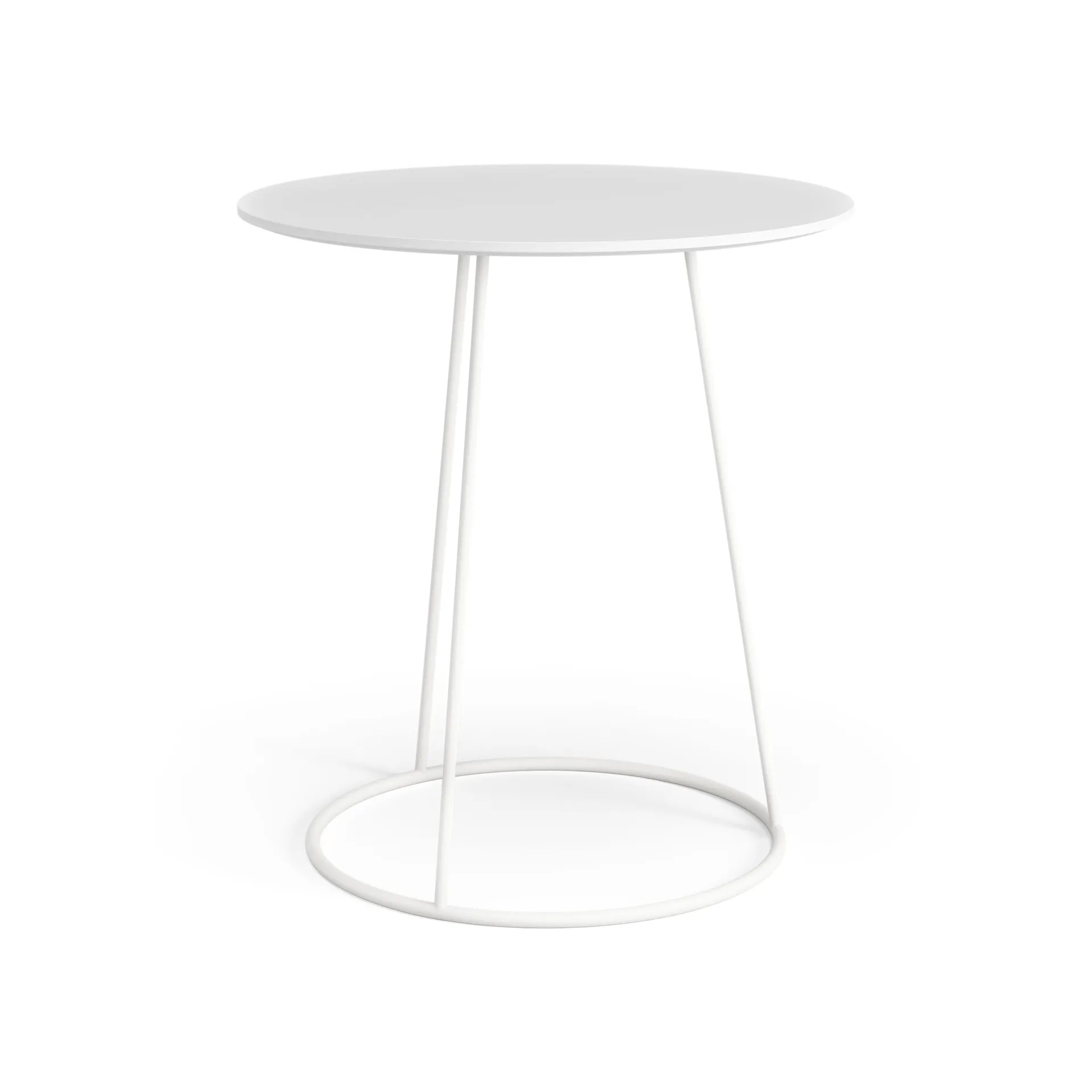 Stół Breeze blat gładki Ø46 cm, Biały Swedese