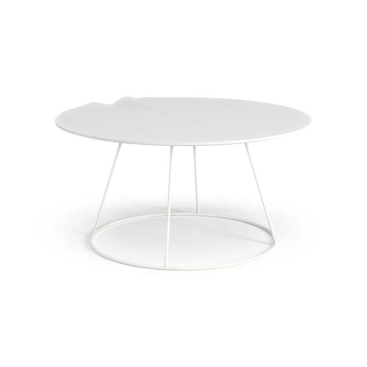 Stół Breeze z falą Ø80 cm, Biały Swedese