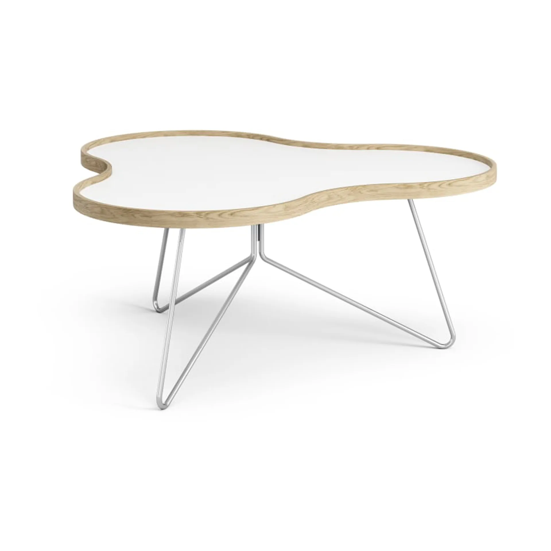 Stół Flower 84x90 cm, H39 cm Dąb lakierowany Swedese