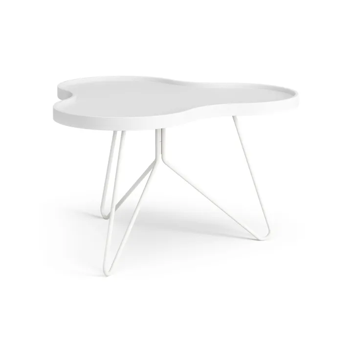 Stół Flower mono 62x66 cm - Wys. 39 cm jesion bielony - Swedese