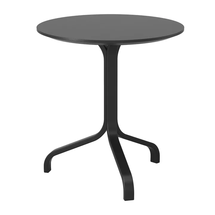 Stół Lamino Ø46x49 cm - Buk bejcowany na czarno - Swedese