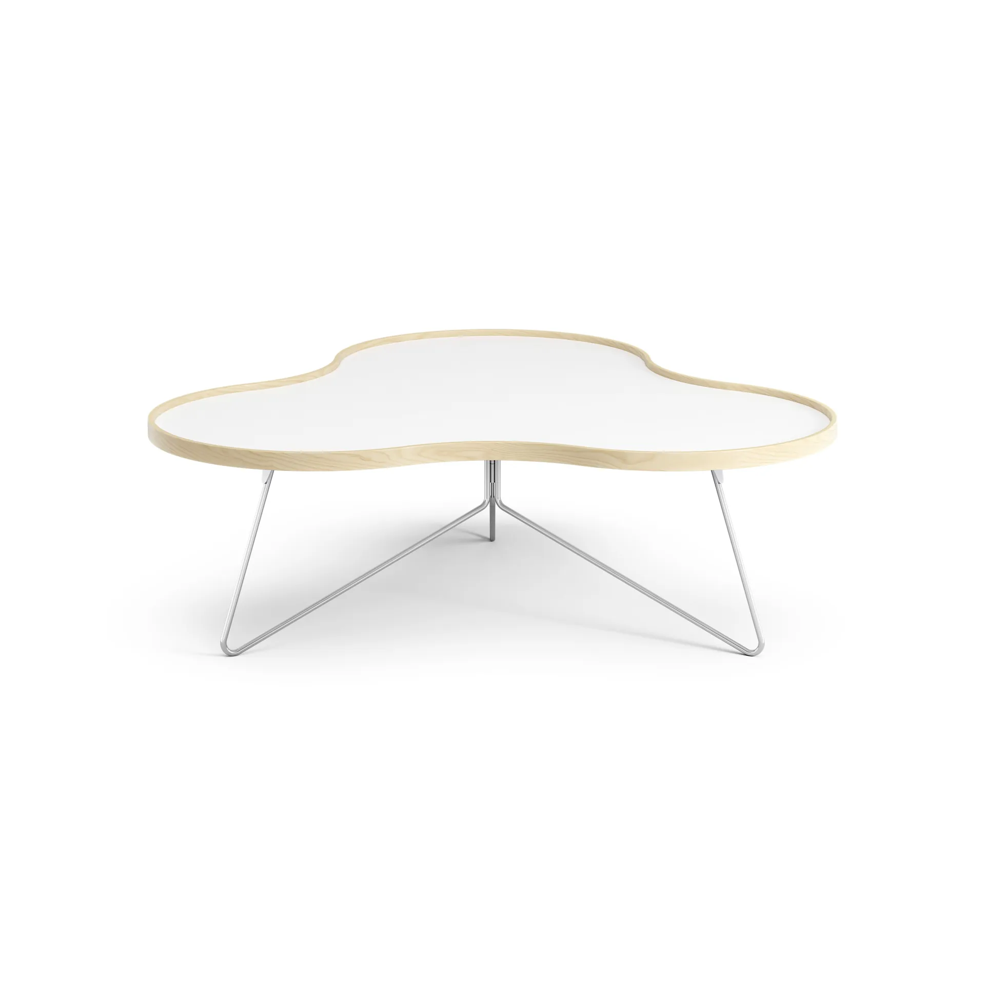 Stolik Flower 107x114 cm, H39 cm Brzoza lakierowana Swedese