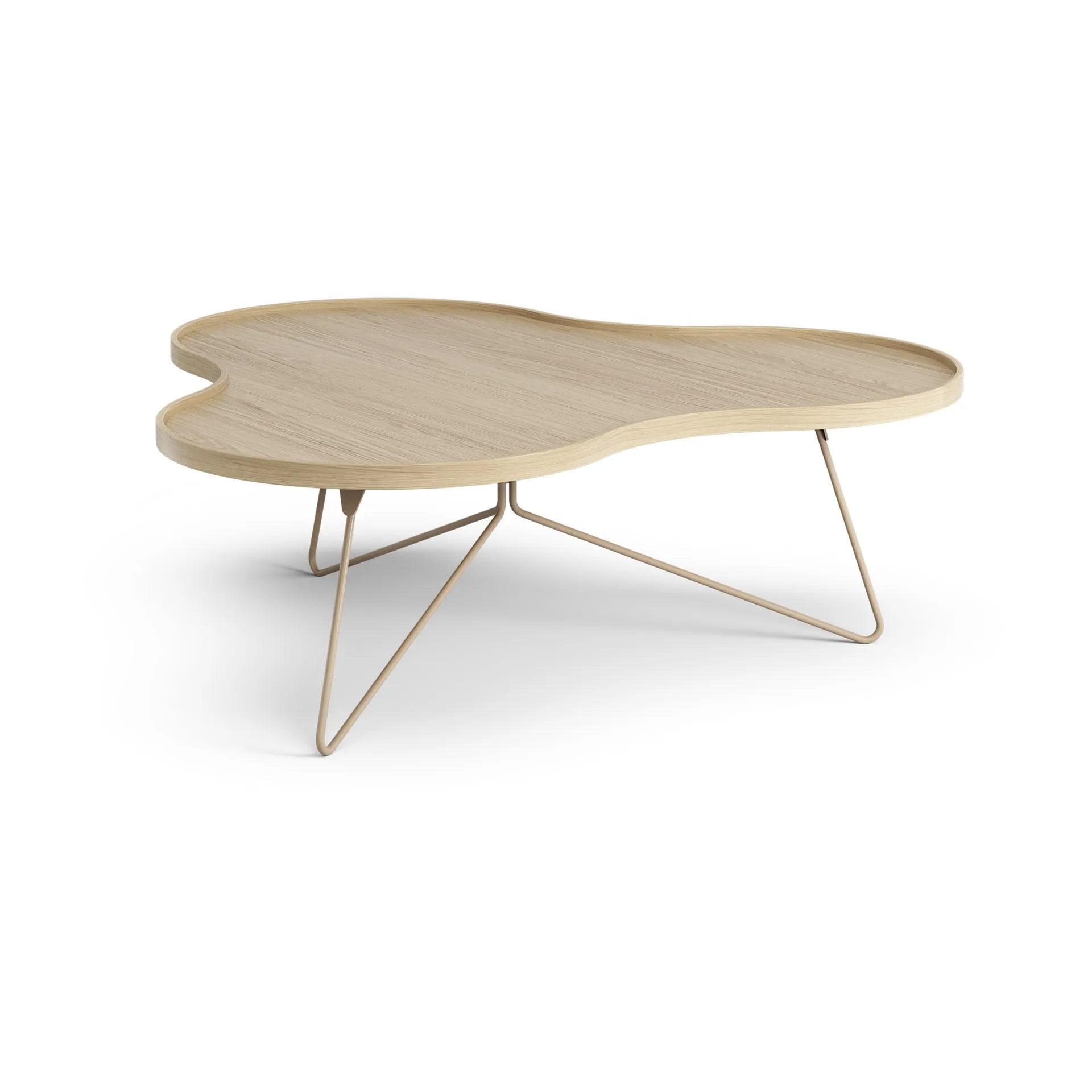 Stolik Flower mono 107x114 cm, H39 Lakierowany dąb-nutmeg RAL1019 Swedese