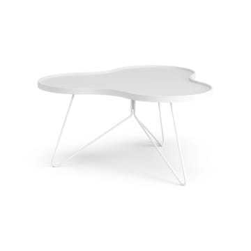 Stolik Flower mono 84x90 cm - H45 cm Jesion biały glazurowany - Swedese
