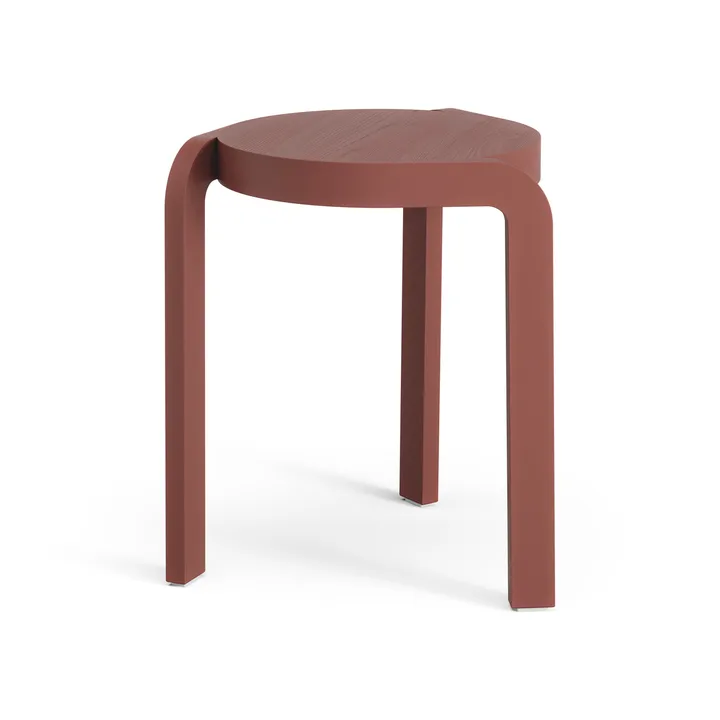Taboret okrągły Spin H44 cm - Jesion-english red, Ø32x44 cm - Swedese