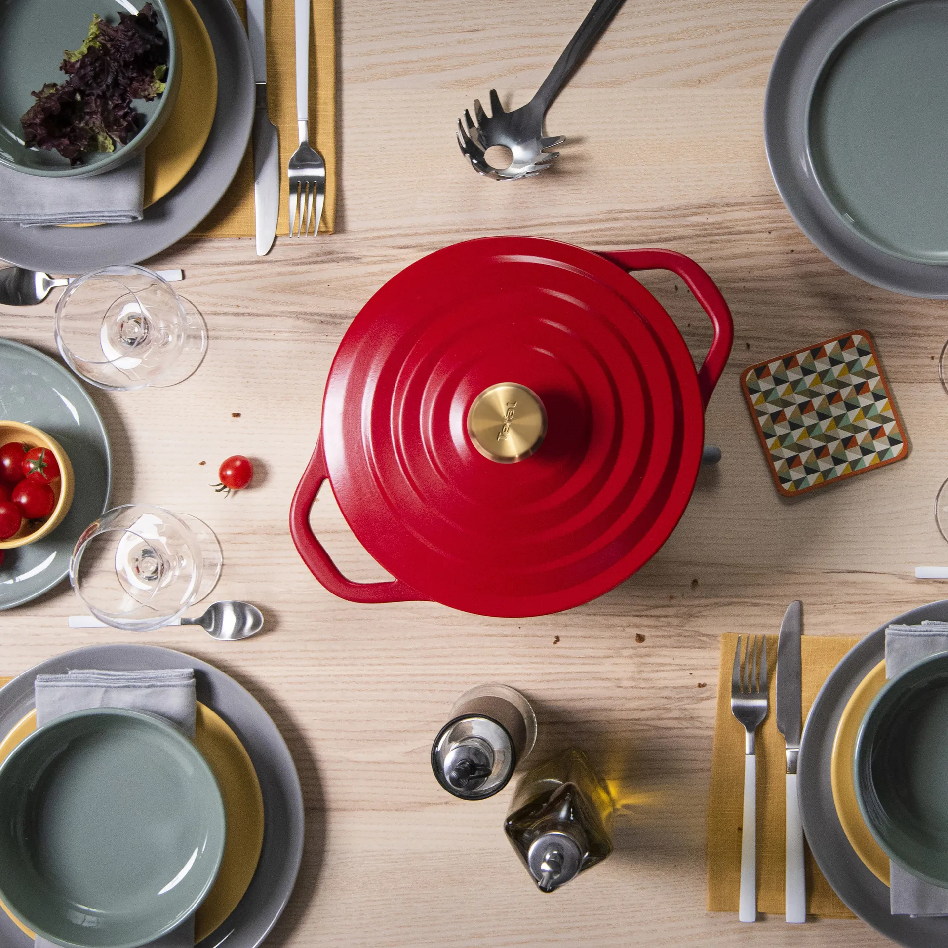 Garnek Air 3,1 l, Czerwony Tefal