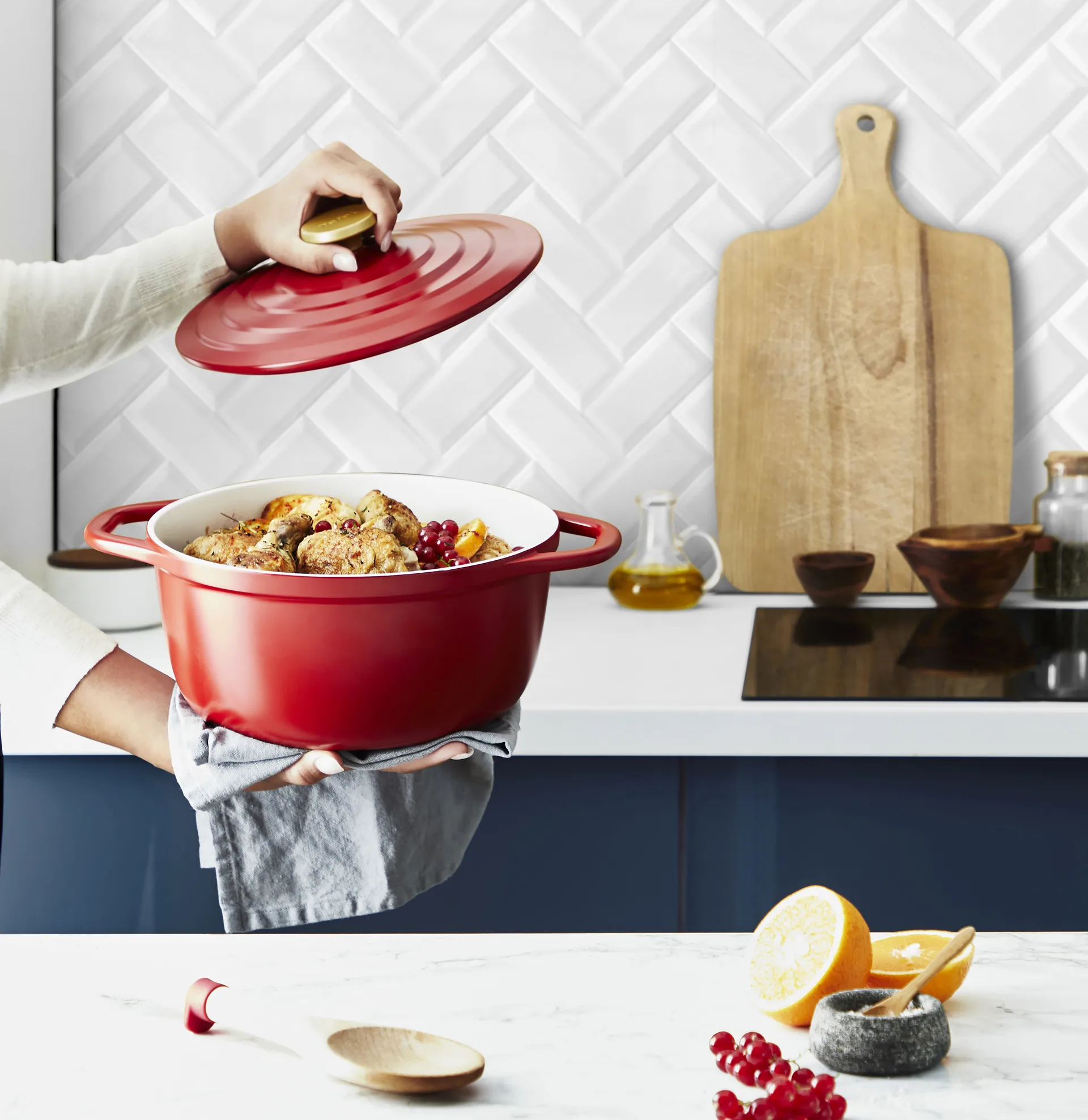 Garnek Air 4,7 l, Czerwony Tefal