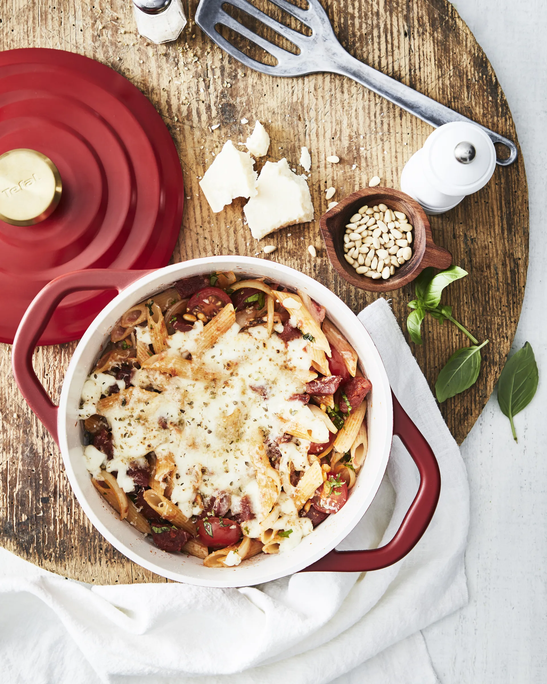 Garnek Air 4,7 l, Czerwony Tefal