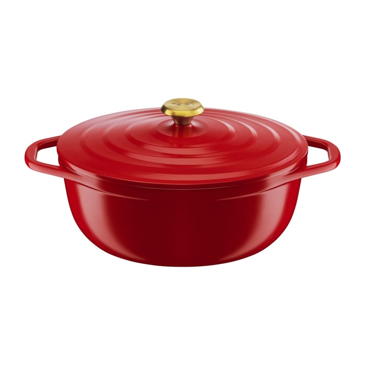 Garnek owalny Air 5,7 l - Czerwony - Tefal