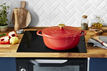 Garnek owalny Air 5,7 l - Czerwony - Tefal