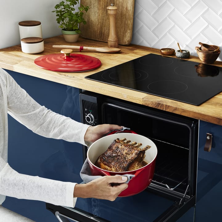 Garnek owalny Air 5,7 l, Czerwony Tefal