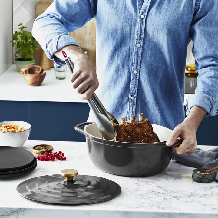 Garnek owalny Air 5,7 l, Szary Tefal