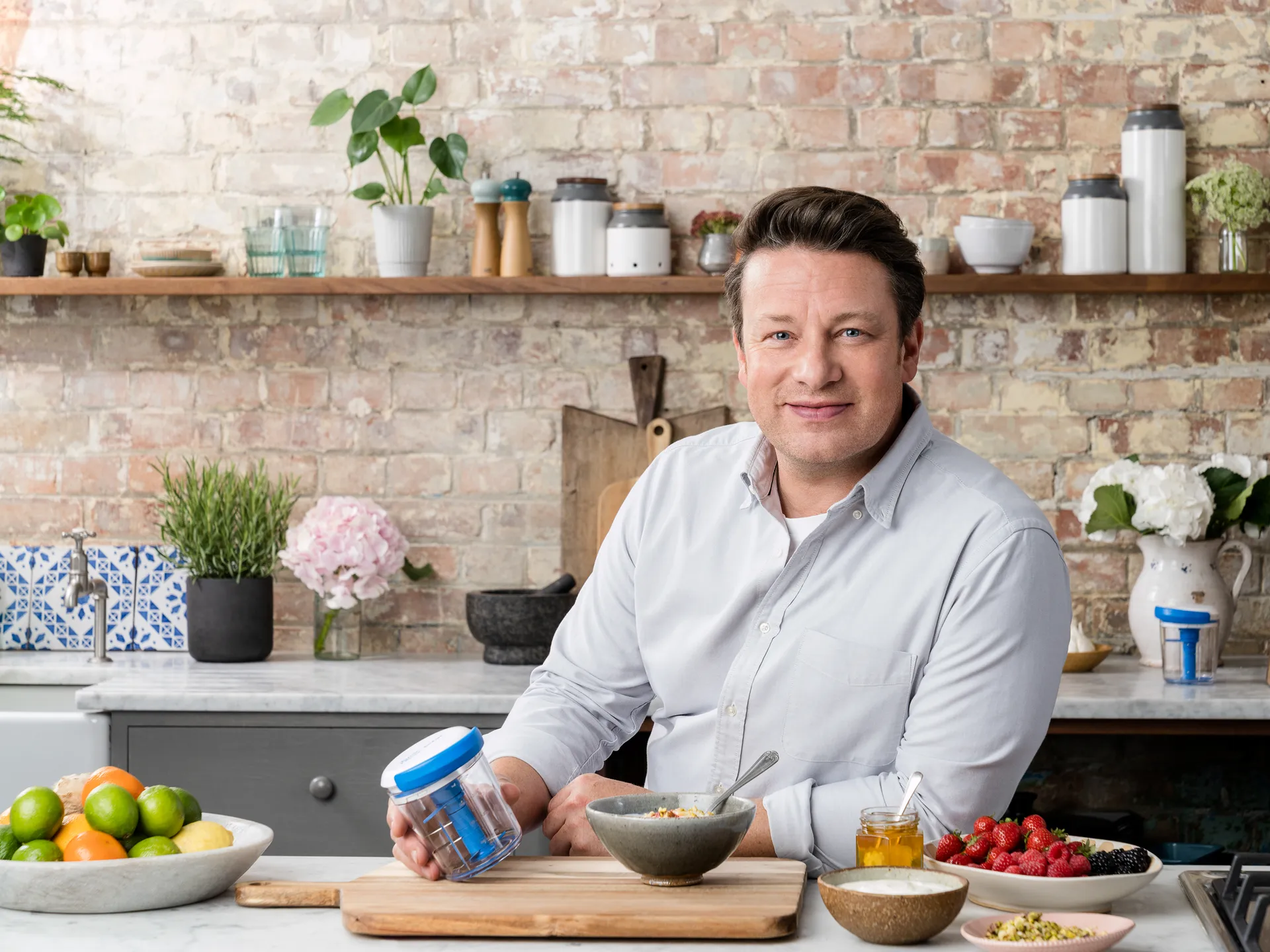 Jamie Oliver Chop & Shaker, Niebieski Tefal