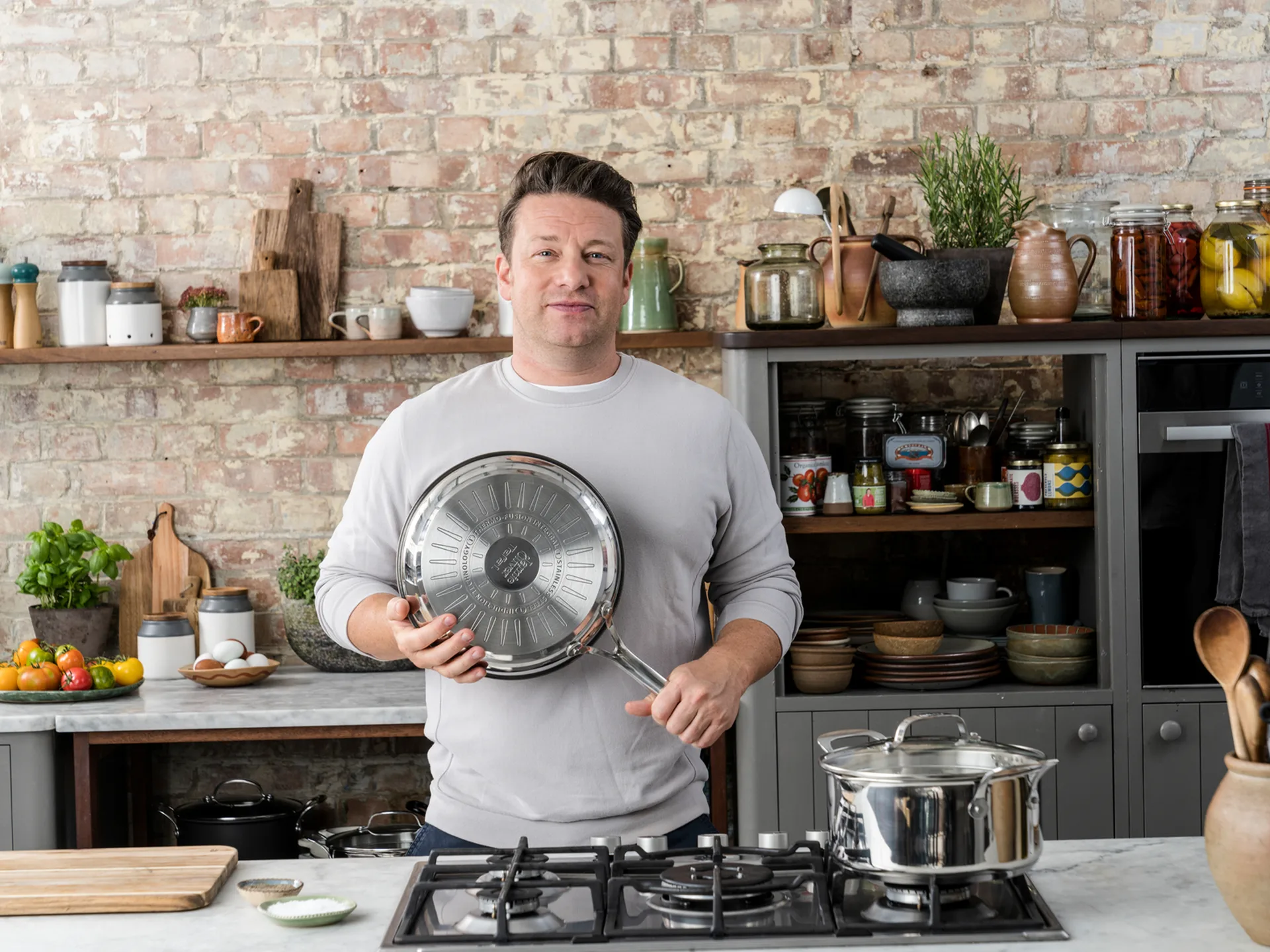 Jamie Oliver Cook's Classics zestaw rondli 7 szt., Stal nierdzewna Tefal