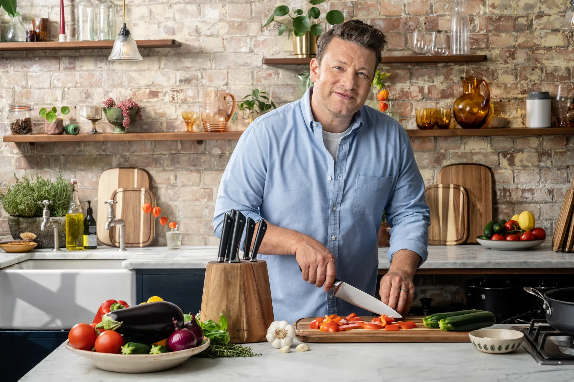 Jamie Oliver nóż do filetowania 20 cm, Stal nierdzewna Tefal