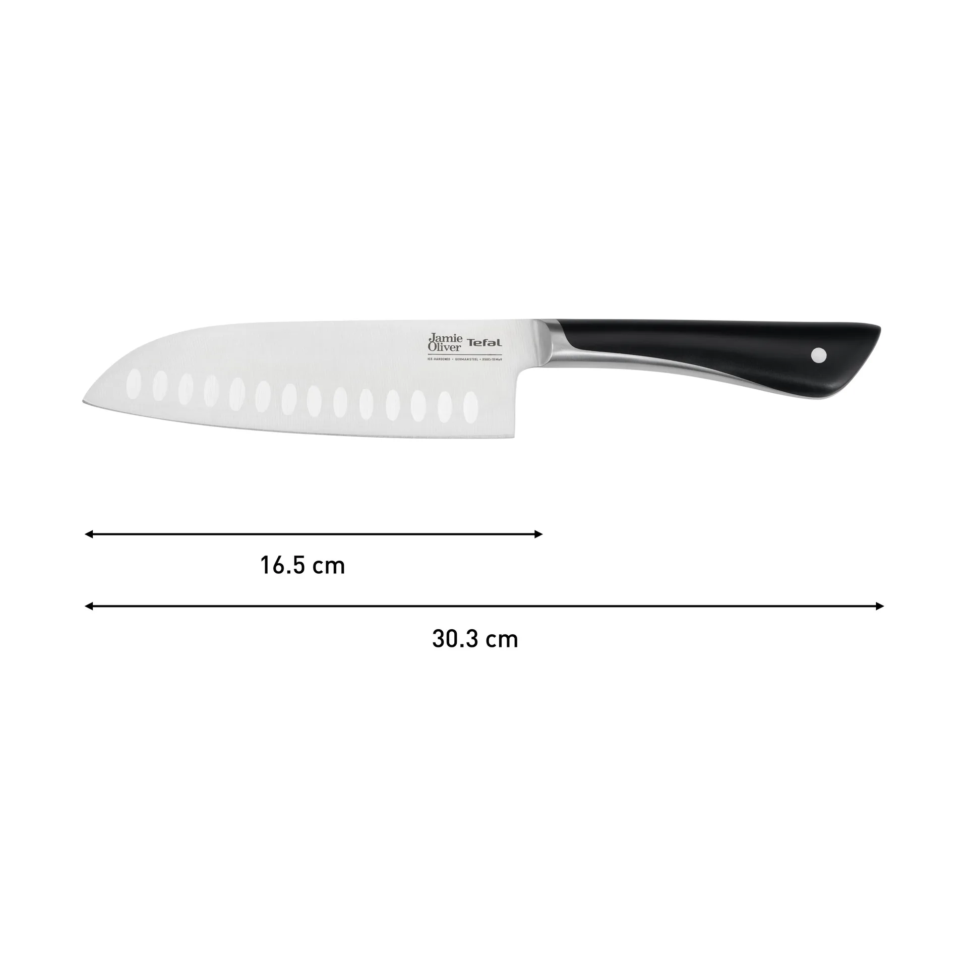 Jamie Oliver santoku nóż, Nierdzewny stal Tefal