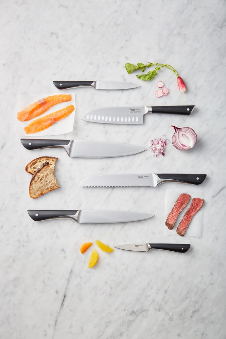 Nóż do steków Jamie Oliver 4 części, Stal nierdzewna Tefal