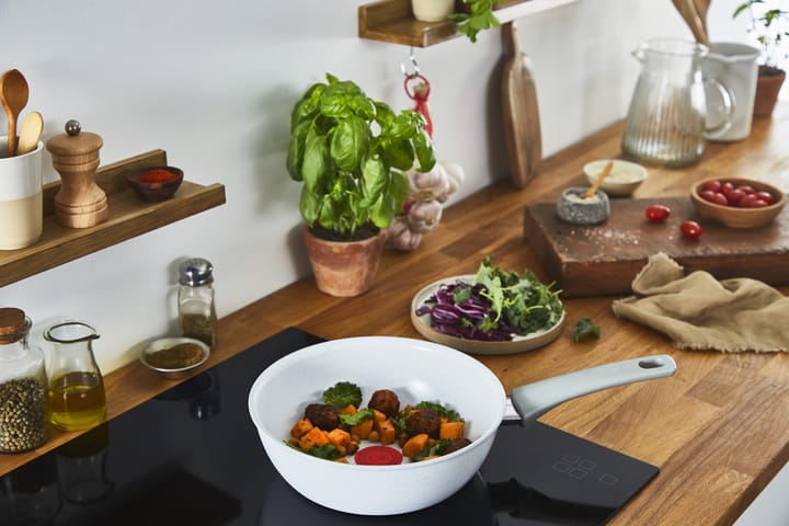 Patelnia do woka Natural chef szara, 28 cm Tefal