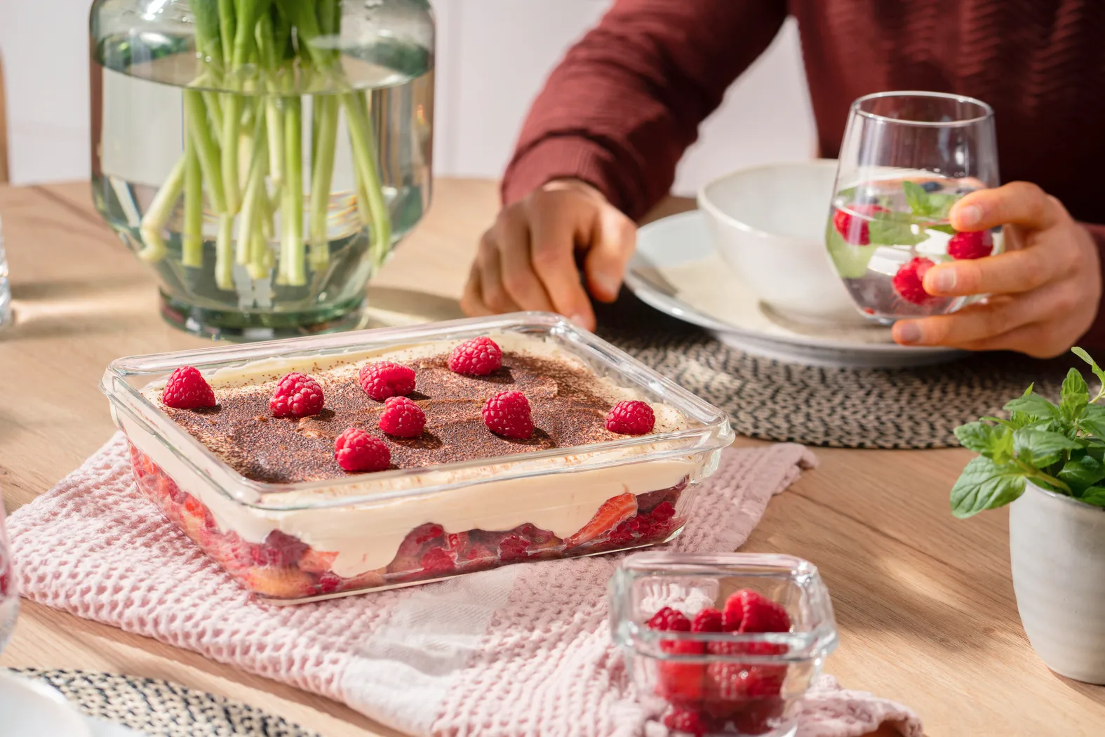 Szklane prostokątne pudełko na jedzenie MasterSeal Glas, 3 l Tefal