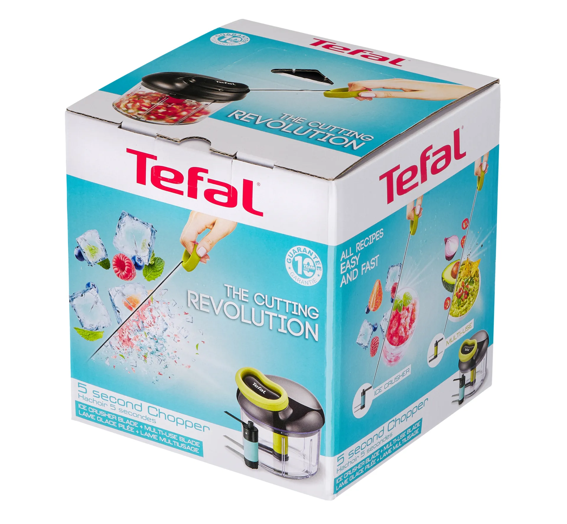 Tefal 5 sec chopper mini siekacz z ostrzem do siekania lodu, 0,9 L Tefal