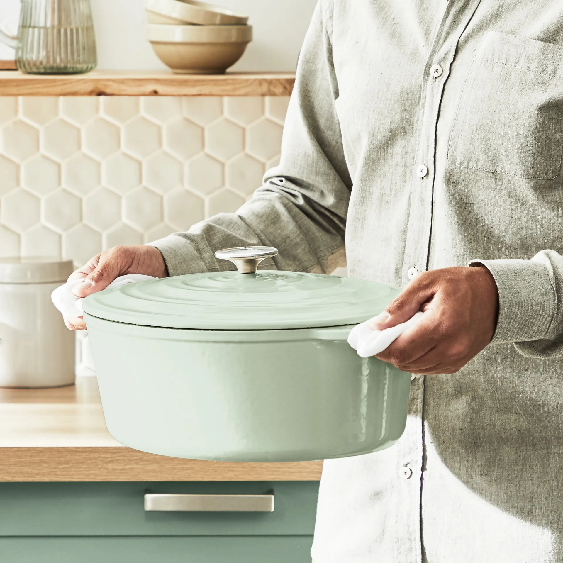 Tefal LOV zapiekanka owalna 7,2 L, Zielony Tefal