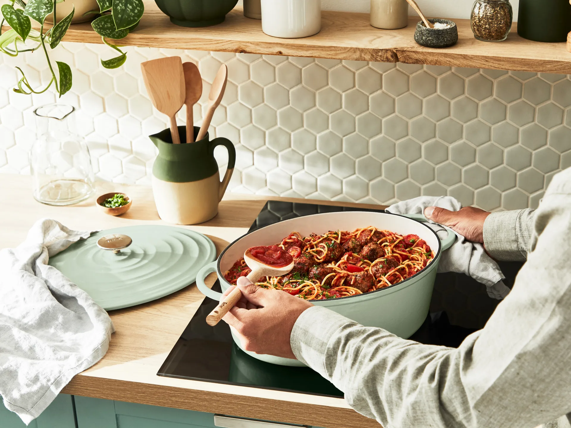 Tefal LOV zapiekanka owalna 7,2 L, Zielony Tefal