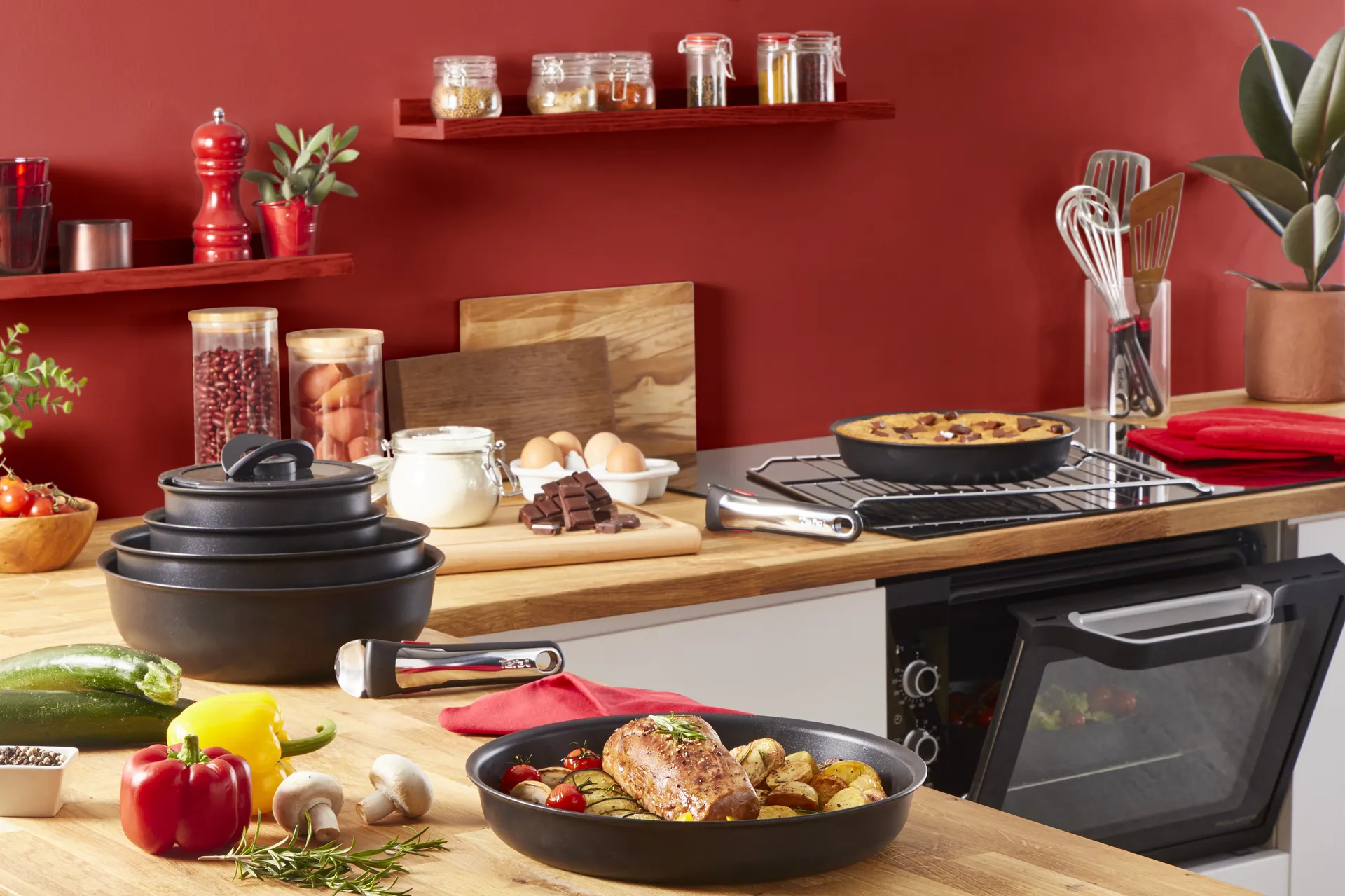 Zestaw patelni i rondli Ingenio Unlimited ON, 13 elementów Tefal