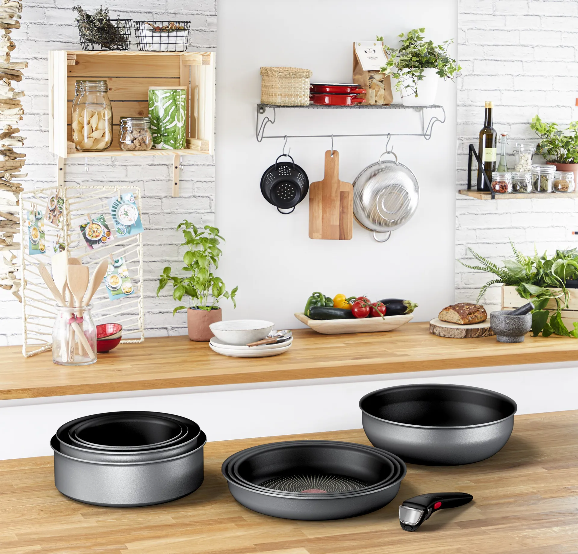 Zestaw patelni Ingenio Daily chef ON, 8 części Tefal