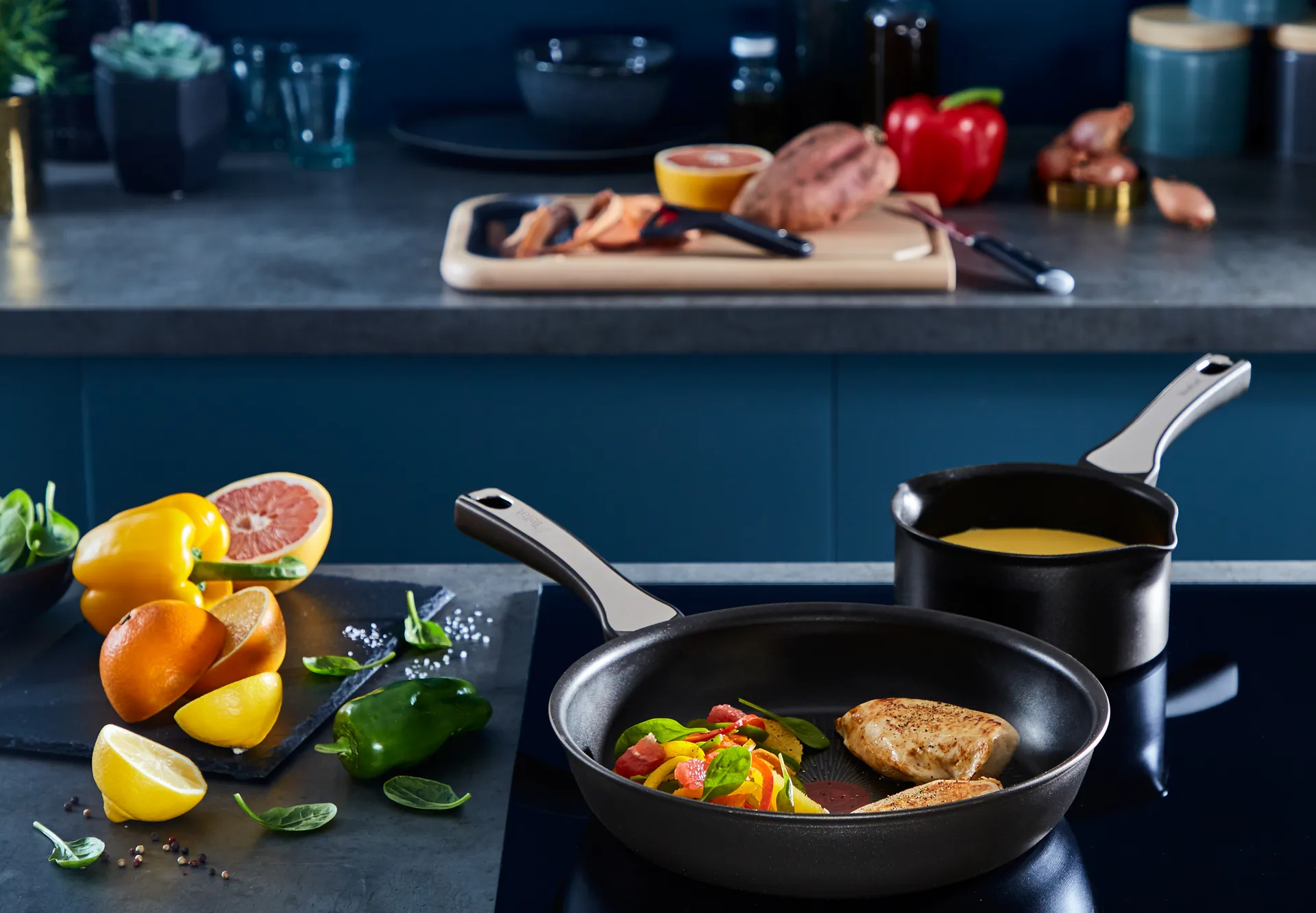 Zestaw patelni Unlimited ON, 3 części Tefal