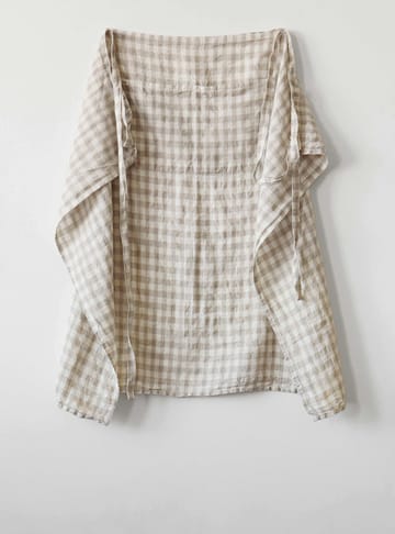 Fartuch w kratę Gingham 90x75 cm - Natural - Tell Me More