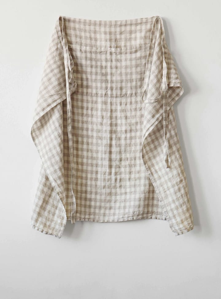 Fartuch w kratę Gingham 90x75 cm, Natural Tell Me More