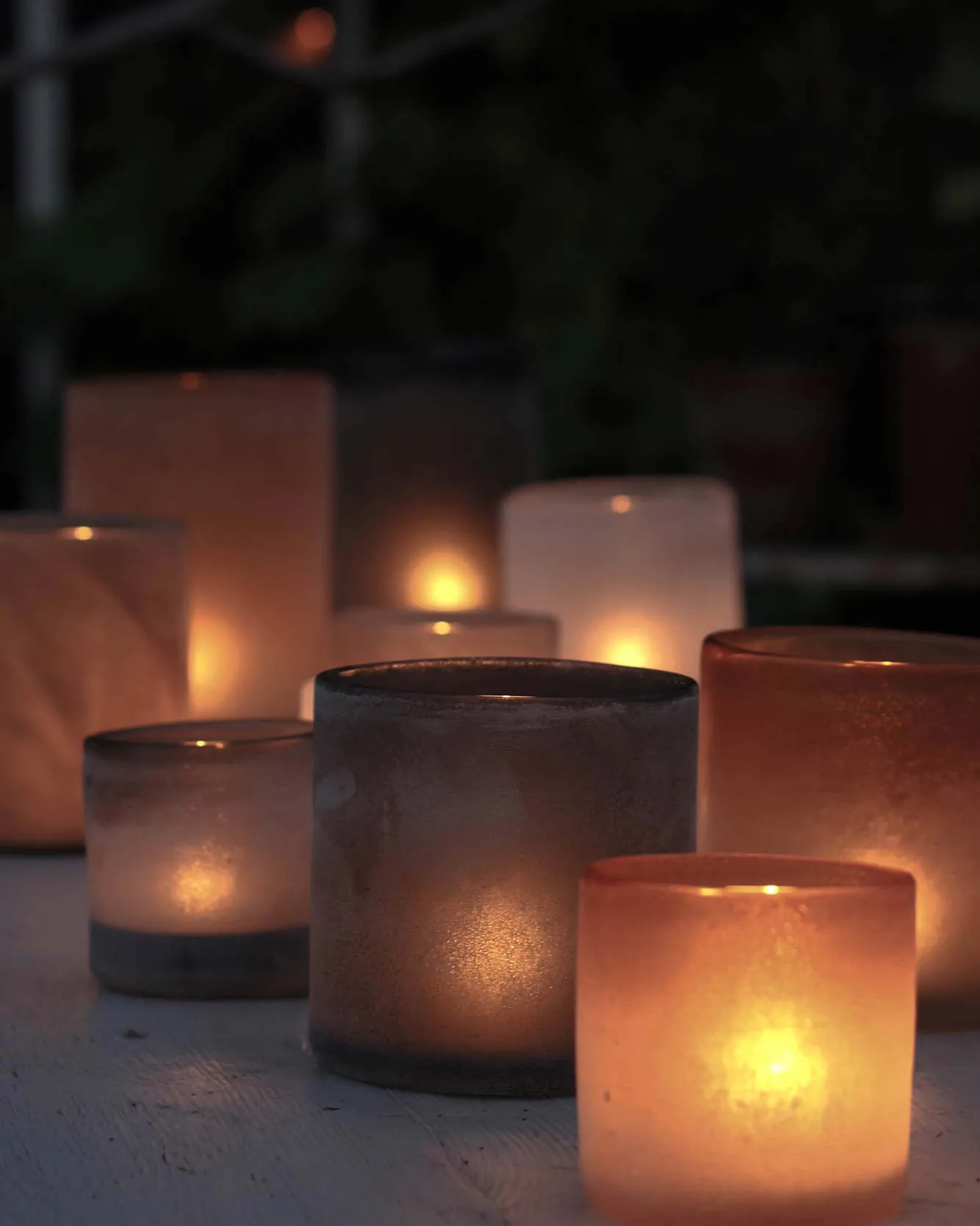 Frost - Lampion na świecę M, Brązowy Tell Me More