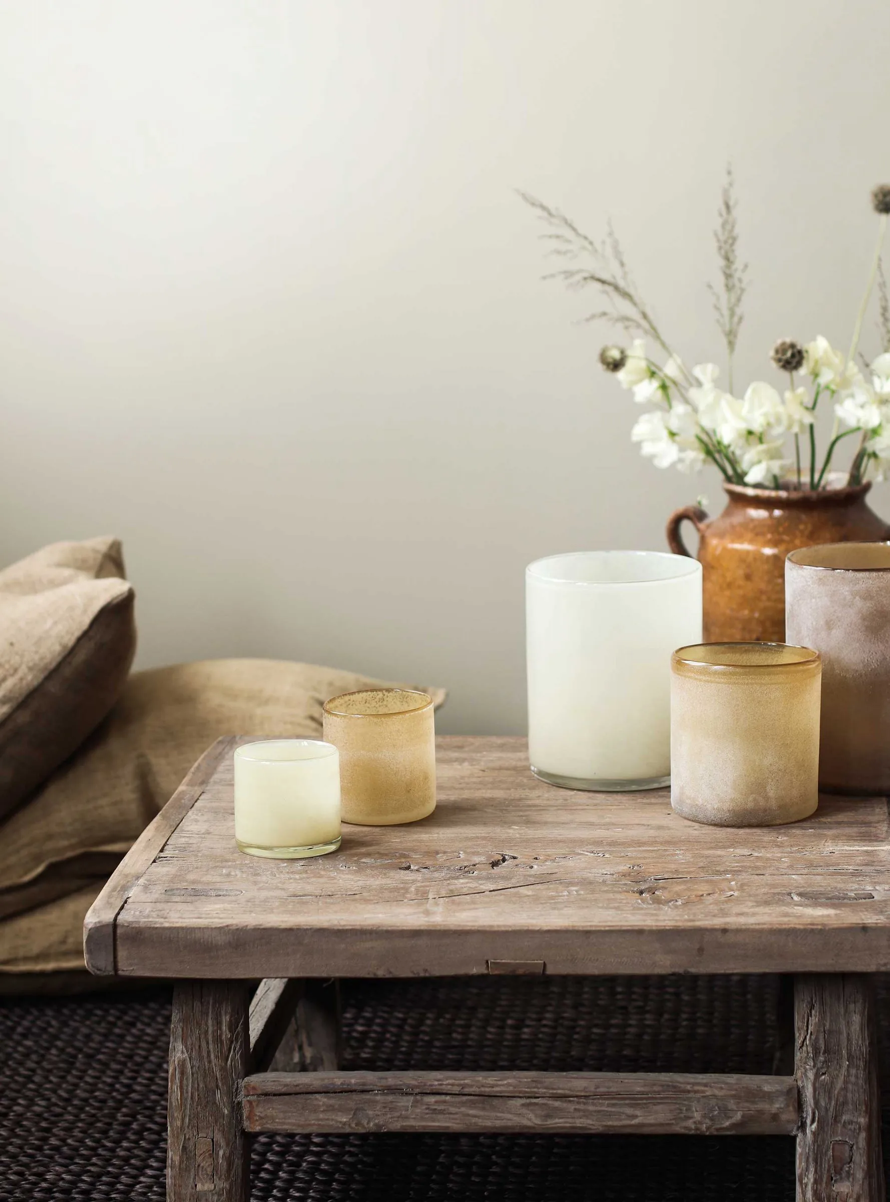 Frost - Lampion na świecę S, Bursztynowy (brązowy) Tell Me More