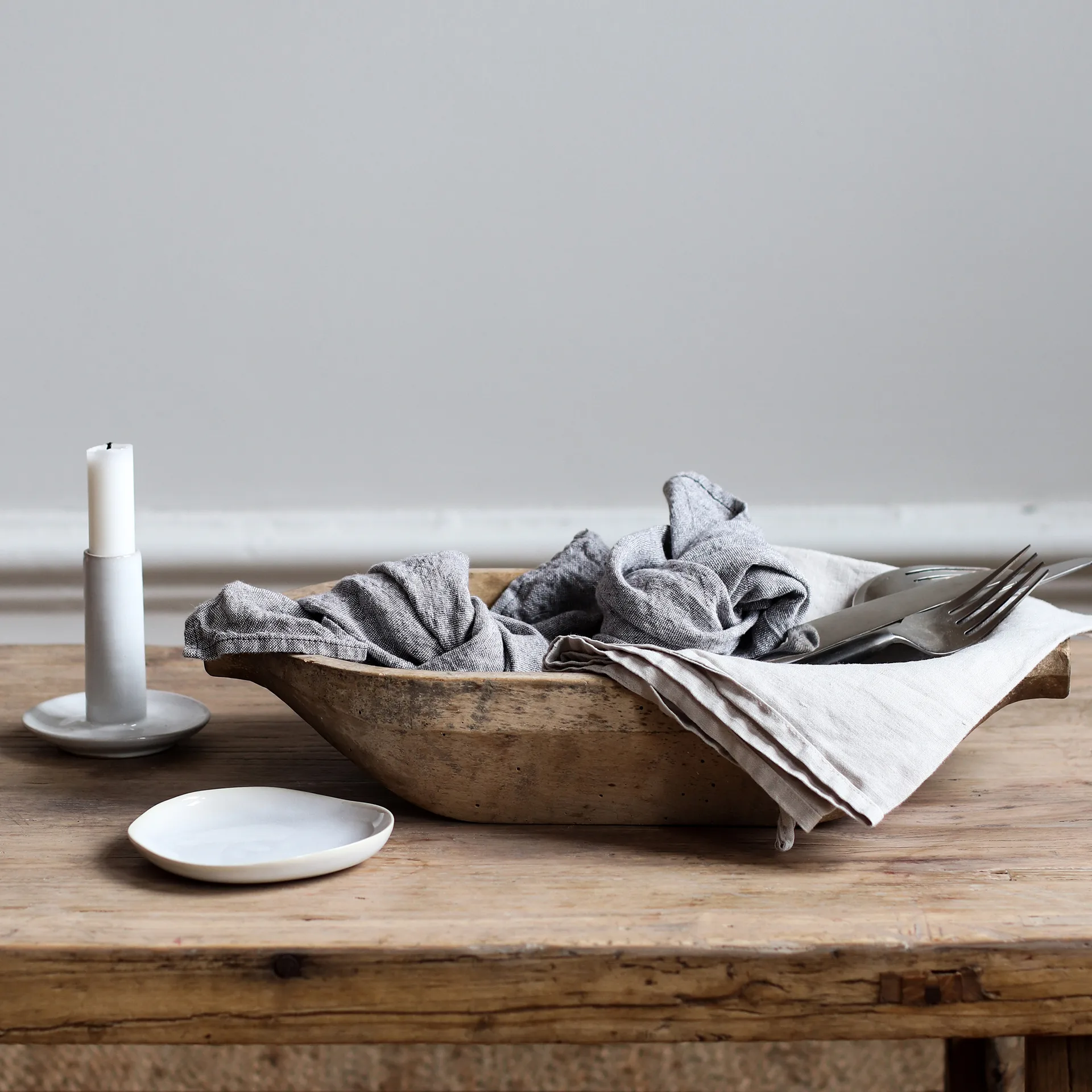 Julian serwetka lniana 42x42 cm, Szary Tell Me More