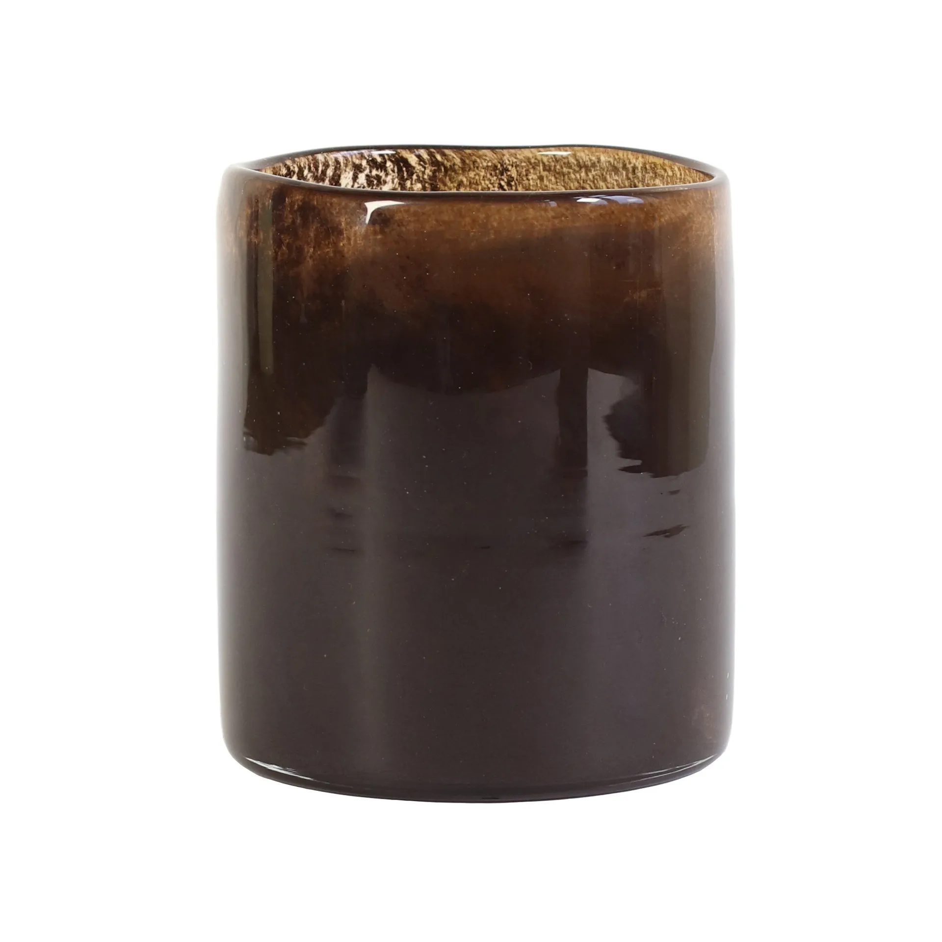 Lampion na świecę Lyric M, Ciemny brąz Tell Me More