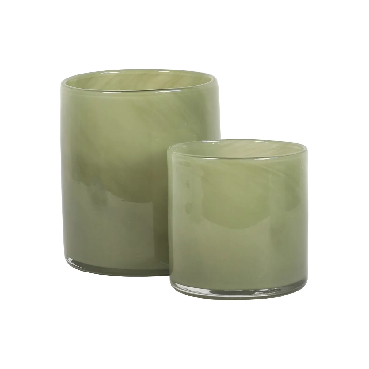 Lampion na świecę Lyric S, Oliwkowa zieleń Tell Me More