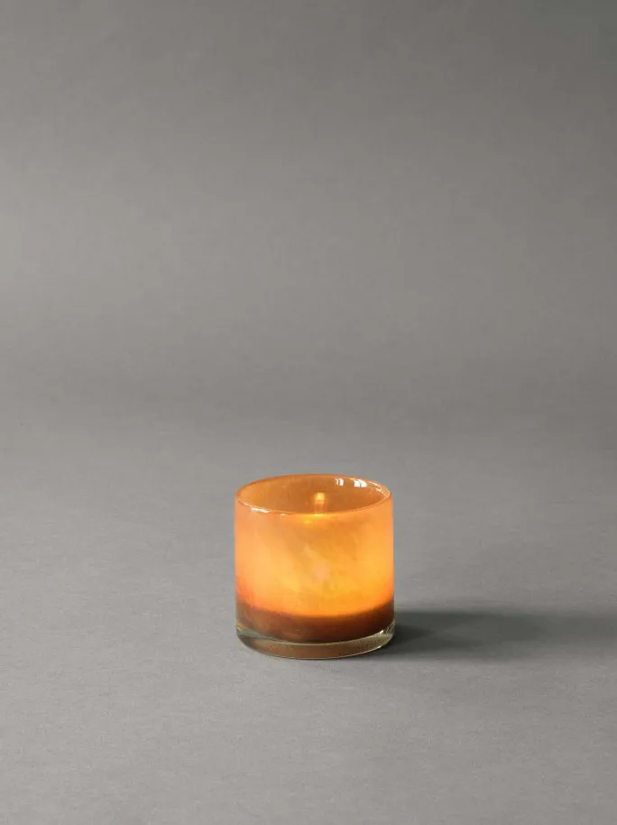 Lampion na świecę Lyric XS, Brązowy Tell Me More