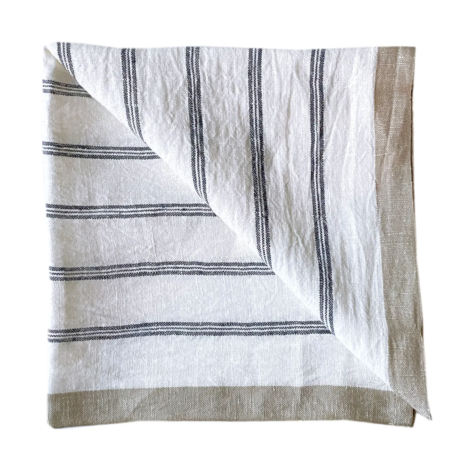Lniana serwetka Maya 50x50 cm, Navy Stripe Tell Me More