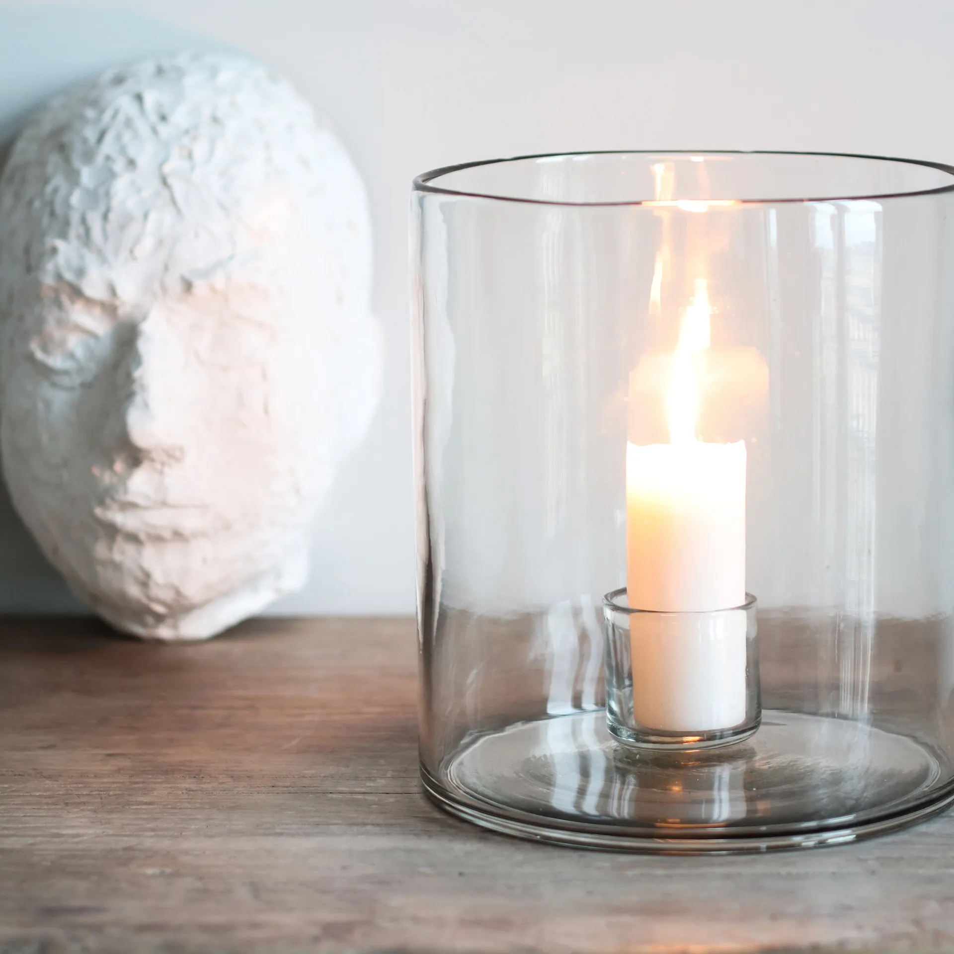 Luna świecznik Ø20 cm, Przezroczysty Tell Me More