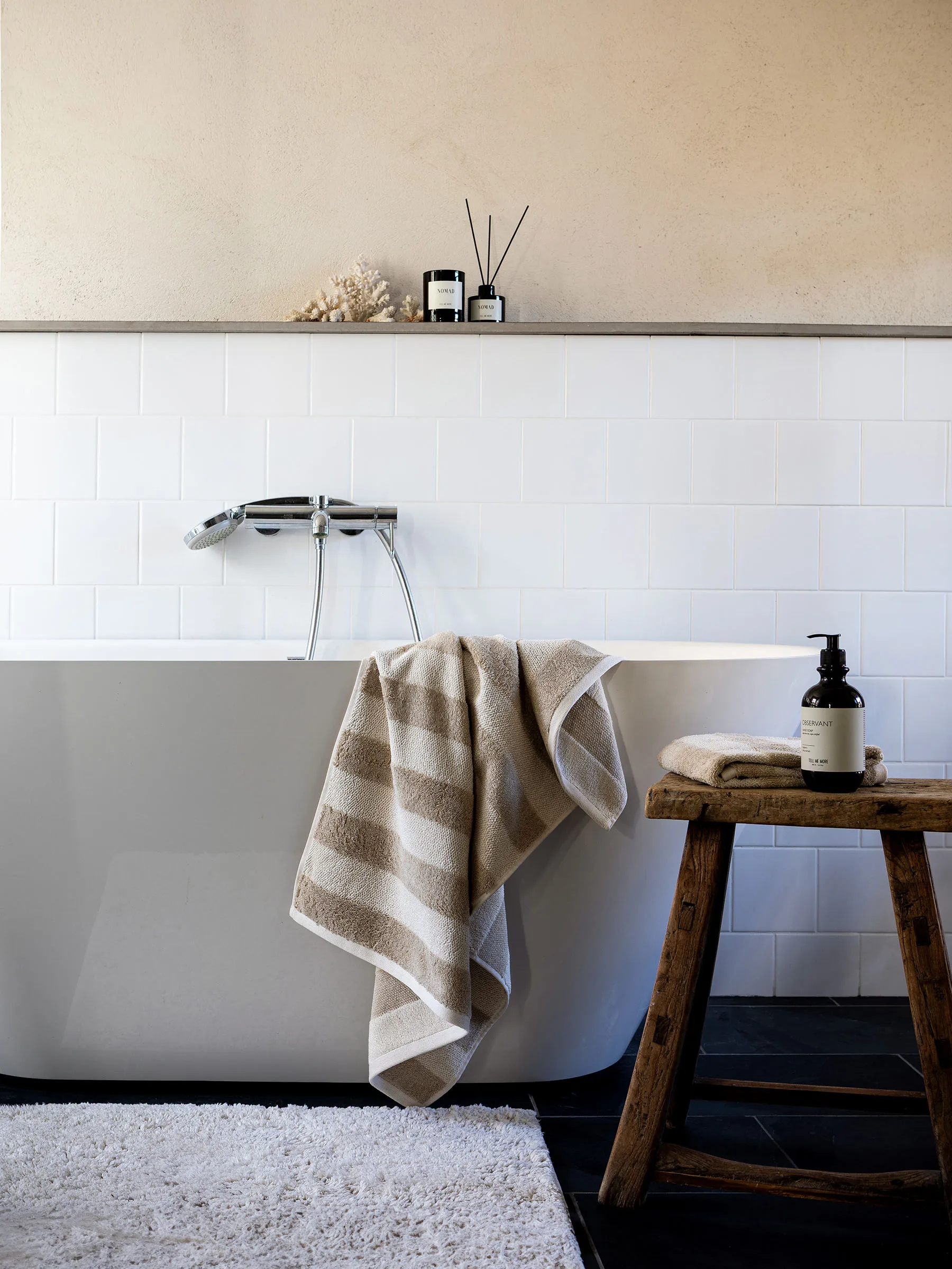 Mata łazienkowa Ellie, Linen, 60x100 cm Tell Me More