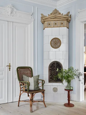 Poszewka na poduszkę Colette - Green stripe, 50x50 cm - Tell Me More