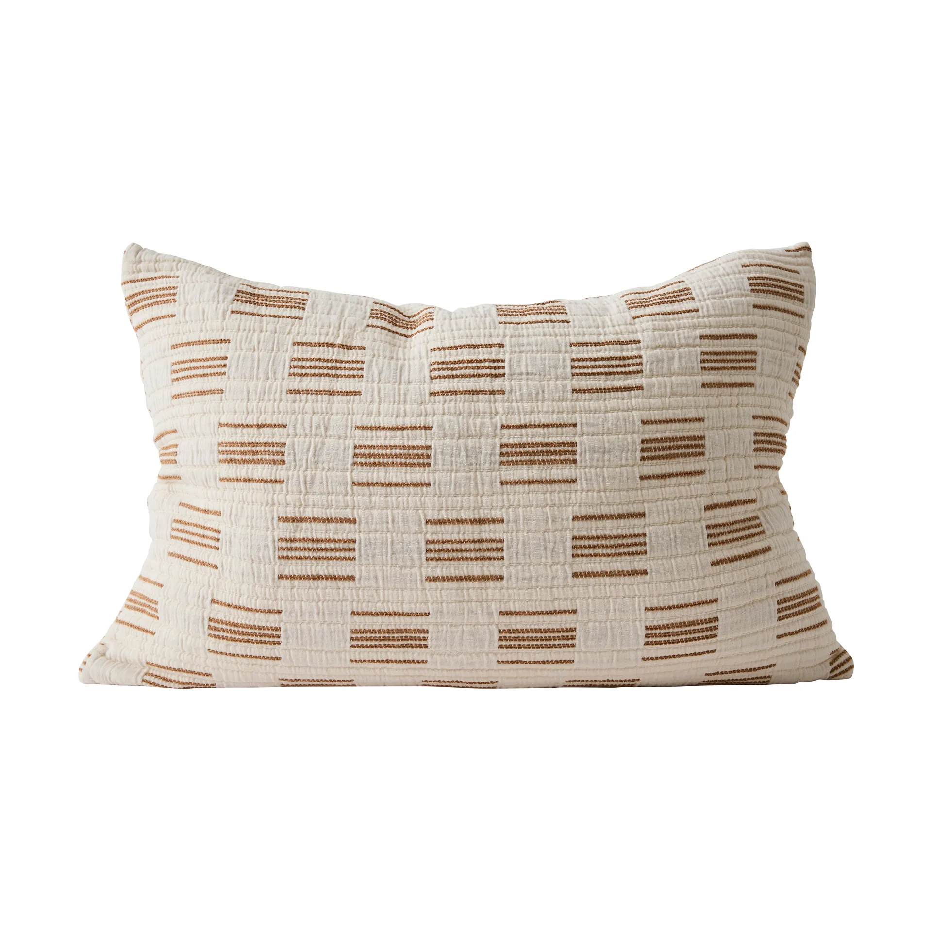 Poszewka na poduszkę Julien 40x60 cm, Off-white-rdzawa Tell Me More