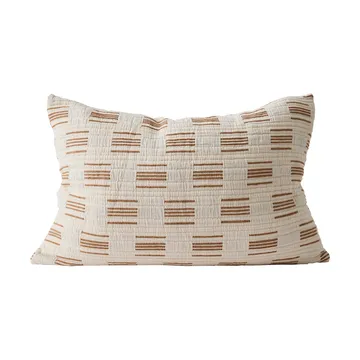 Poszewka na poduszkę Julien 40x60 cm - Off-white-rdzawa - Tell Me More