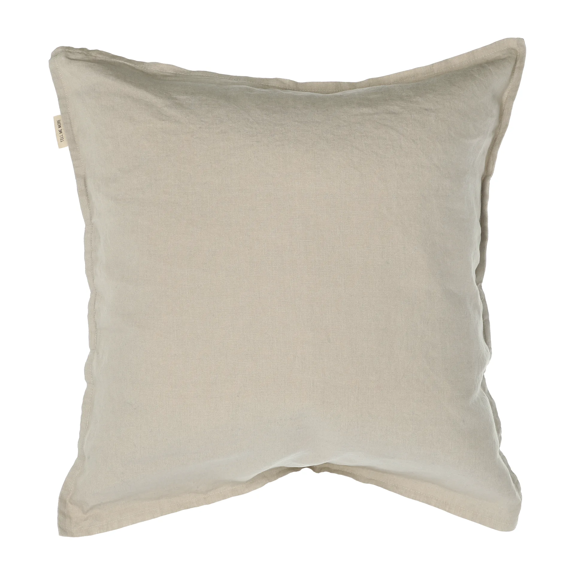 Poszewka na poduszkę Washed linen 50x50 cm, ciepły szary (grey) Tell Me More